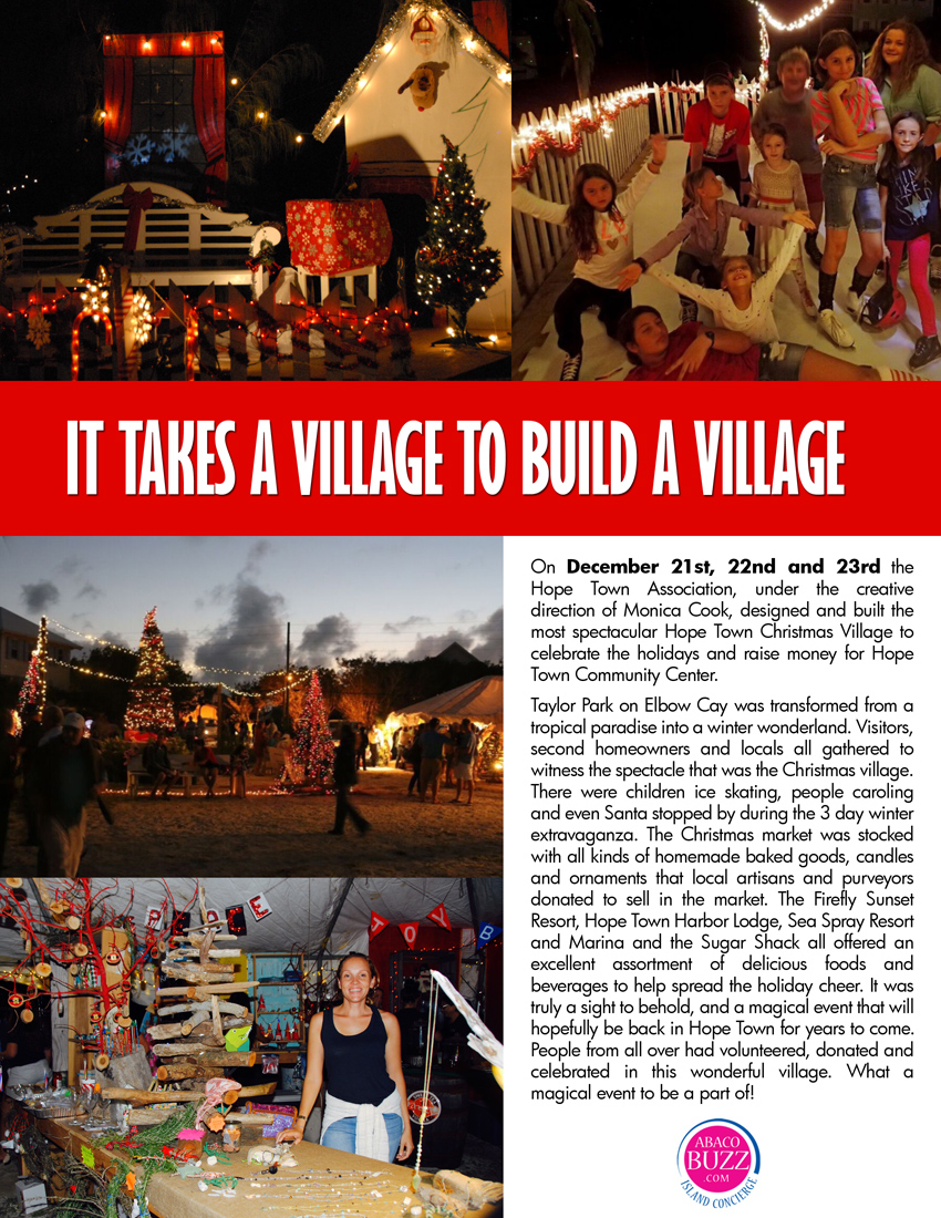 It takes a village to build a village